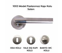 1003 Rozetli Paslanmaz Kapı Kolu #kirveliyapimarket