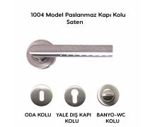 1004 Rozetli Paslanmaz Kapı Kolu #kirveliyapimarket