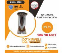 42x12 Krom Metal Bingolu Ayak #kırveliyapımarket