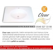 50*75 cm CLEAR Cam Lavabo #kirveliyapimarket