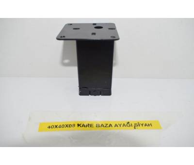 40x40x08 Siyah Kare Baza Ayağı #kırveliyapımarket