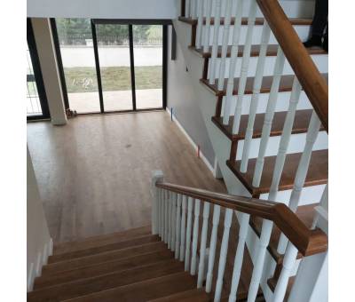 Beton Üzeri Kaplama Ahşap Merdiven Örneği 10 #kirveliyapimarket