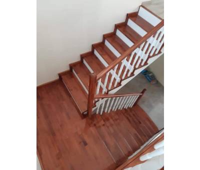 Beton Üzeri Kaplama Ahşap Merdiven Örneği 14  #kirveliyapimarket