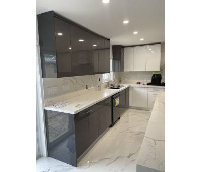 Akrilik Kapaklı Mutfak Dolabı Örneği-15#kirveliyapimarket