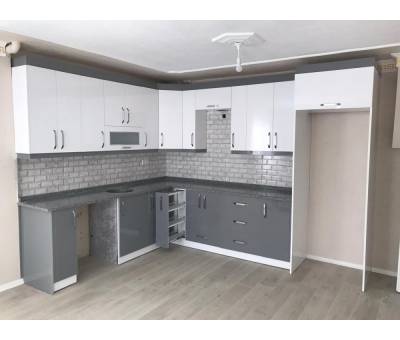 Akrilik Kapaklı Mutfak Dolabı Örneği-22#kirveliyapimarket