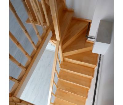 Çam Ahşap Merdiven Örneği 5 #kirveliyapimarket