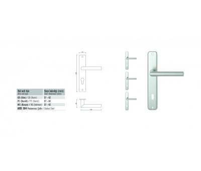 Condi 101A Aynalı Kapı Kolu #kirveliyapimarket