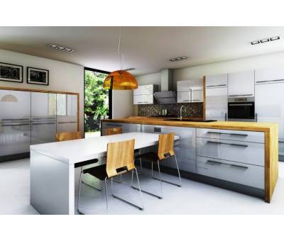 Highgloss Kapaklı Mutfak Dolabı örneği 6 #kirveliyapimarket