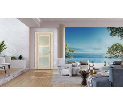 Variodor Alize Seri Kapı VDA-10  Avola Krem Camlı Model #kirveliyapimarket